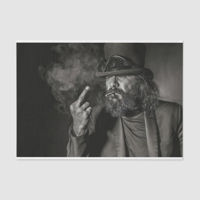 Papel De Seda Hombre con barba (Anverso)