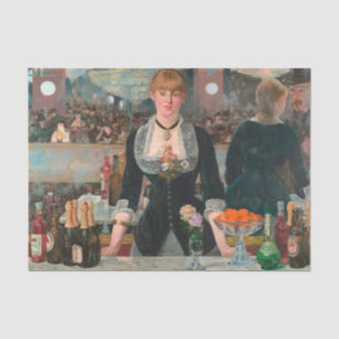 Papel De Seda Hombre de bar parisino malhumorado Manet Un bar en