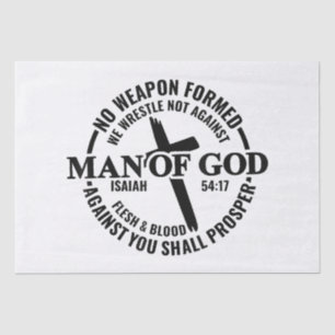 Papel De Seda Hombre de Dios, ningún arma que se forme contra mí