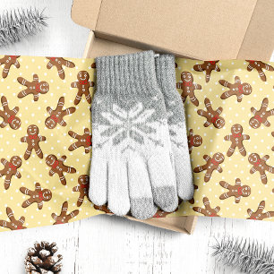 Papel De Seda Hombre de Jengibre Amarillo Navidad