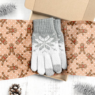 Papel De Seda Hombre de Jengibre Marrón Navidad