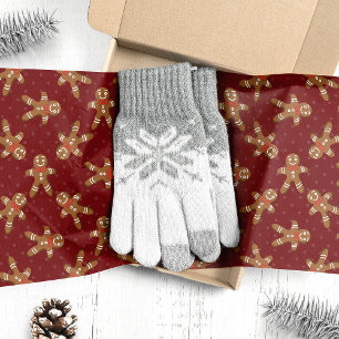 Papel De Seda Hombre de Jengibre Rojo de Navidad