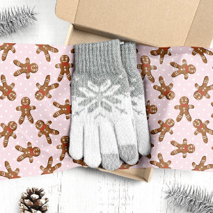 Papel De Seda Hombre de Jengibre Rosa Navidad