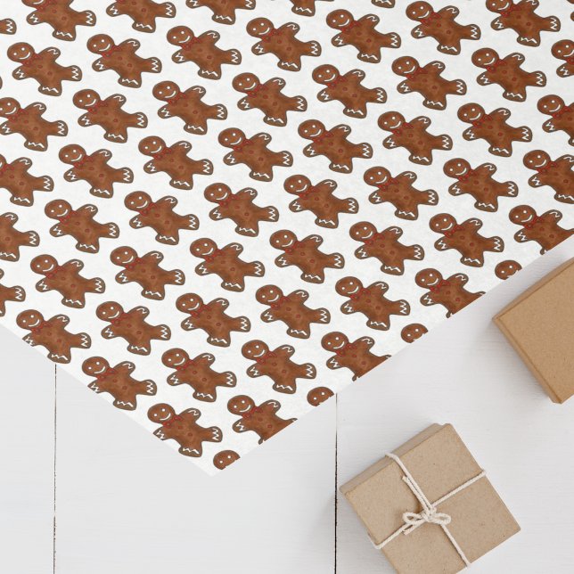 Papel De Seda Hombre de pan de jengibre Navidades Cocina Festivi (Gingerbread tissue paper)