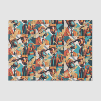 Papel De Seda Hombres africanos-americanos de raza negra