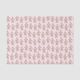 Papel De Seda Hombres de jengibre rosados lindos de invierno