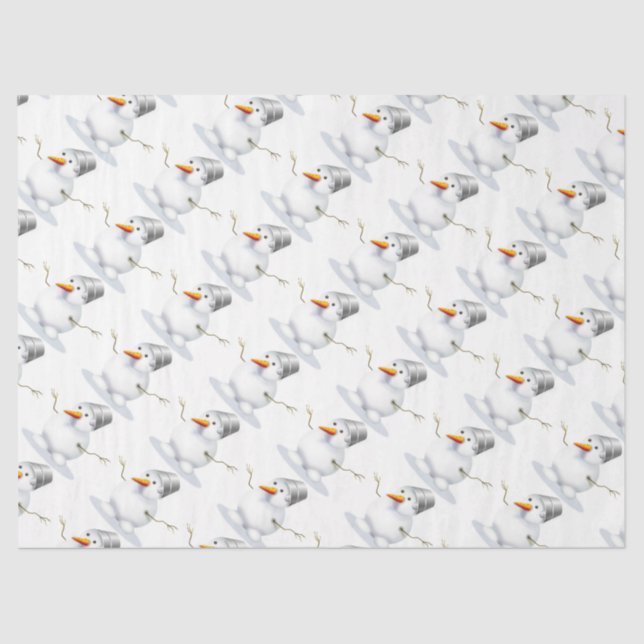 Papel De Seda Hombres de nieve (Anverso)