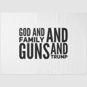 Papel De Seda Hombres, Dios Y Familia, Pistolas Y Trump Por Patr