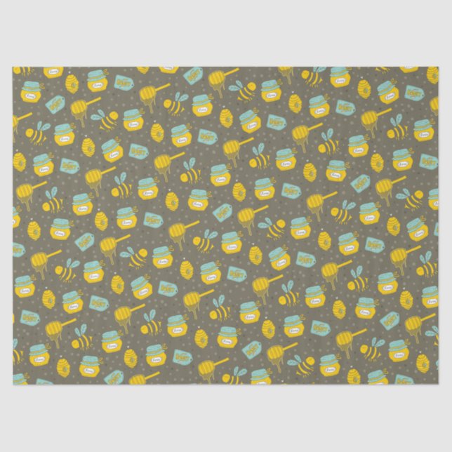 Papel De Seda Honey Bee Beekeeper (Anverso)