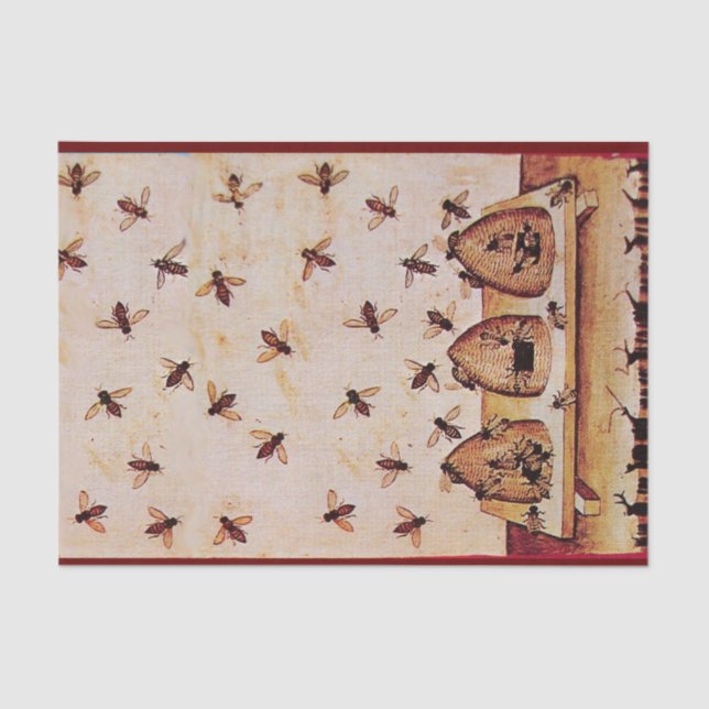 PAPEL DE SEDA HONEY BEE HIVES, MANTENIMIENTO DE AZOTES, SUMINIST (Anverso)