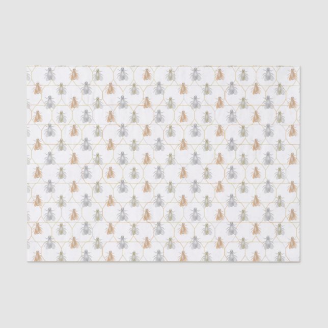 Papel De Seda Honeybees Honeycomb (Anverso)