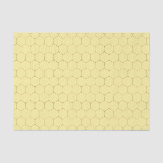 Papel De Seda Honeycomb (serie Diseño 53 amarillo/Naranja) (Anverso)