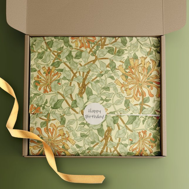 Papel De Seda Honeysuckle Flower William Morris (Subido por el creador)