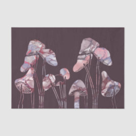 Papel De Seda Hongos de tinta morada