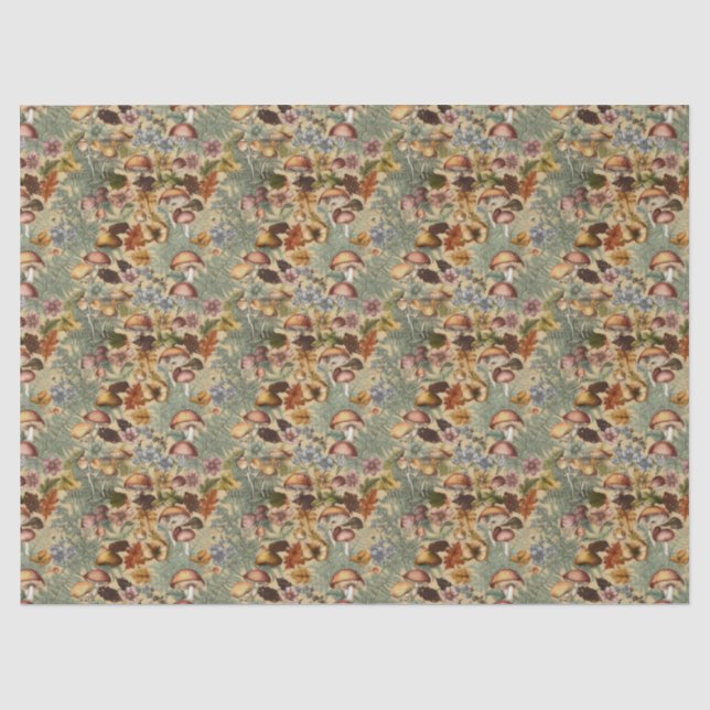 Papel De Seda Hongos del bosque (Anverso)
