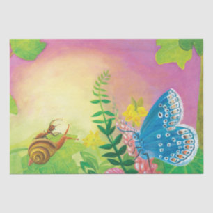 Papel De Seda Hormiga, caracol y mariposa azul de Chapman