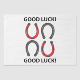 Papel De Seda Horseshoe Buena Suerte Horseshoe