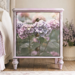 Papel De Seda Hortensia decoupage con pompón de lavanda polvorie