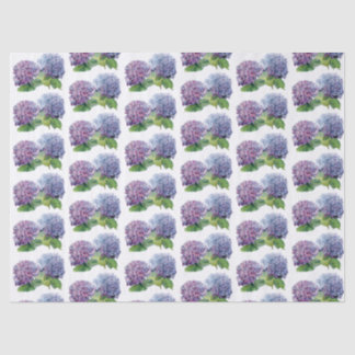 Papel De Seda Hortensias azules