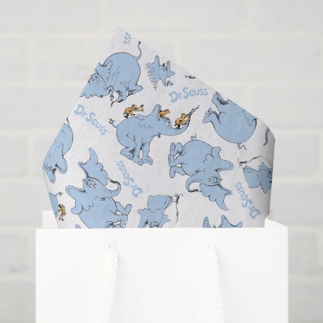 Papel De Seda Horton Hears A Who Monkey Pattern (Bolsa de regalo)