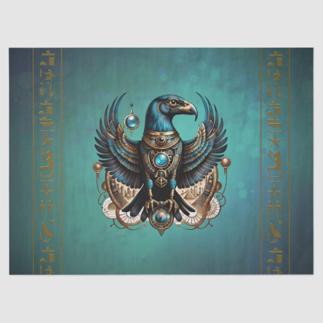 Papel De Seda Horus el dios del halcón. (Anverso)