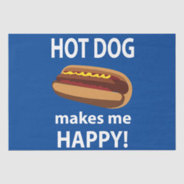 Papel De Seda Hot Dog Me Hace Feliz Hot Dog