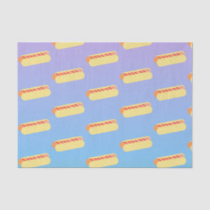 Papel De Seda Hot Dogs Ombre Pastel