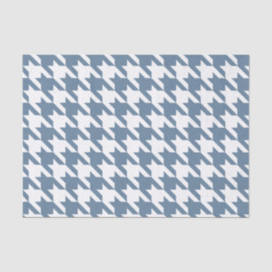 Papel De Seda Houndstooth elegante gris francés