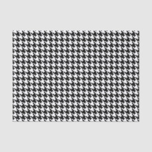 Papel De Seda Houndstooth moderno negro en Emporiomoffa
