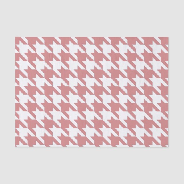 Papel De Seda Houndstoth Rosa Elegant (Anverso)