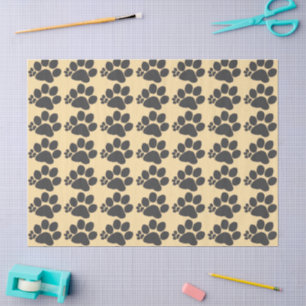 Papel de seda - Huella de pata polidactilar en bei
