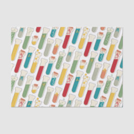 Papel De Seda Huella de Tubo de Prueba de Química Moderna de Mid