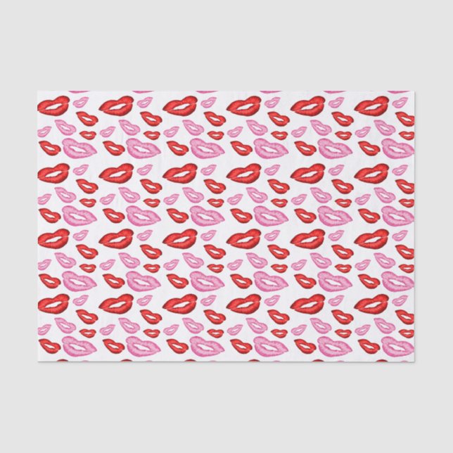 Papel De Seda Huellas de Labial  (Anverso)