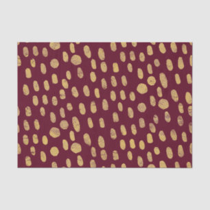 Papel De Seda Huellas digitales de oro modernas