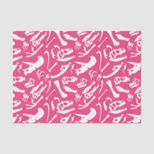 Papel De Seda Huesos de dinosaurio (rosa)