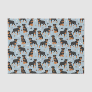 Papel De Seda Huesos y patas de perro de Rottweiler