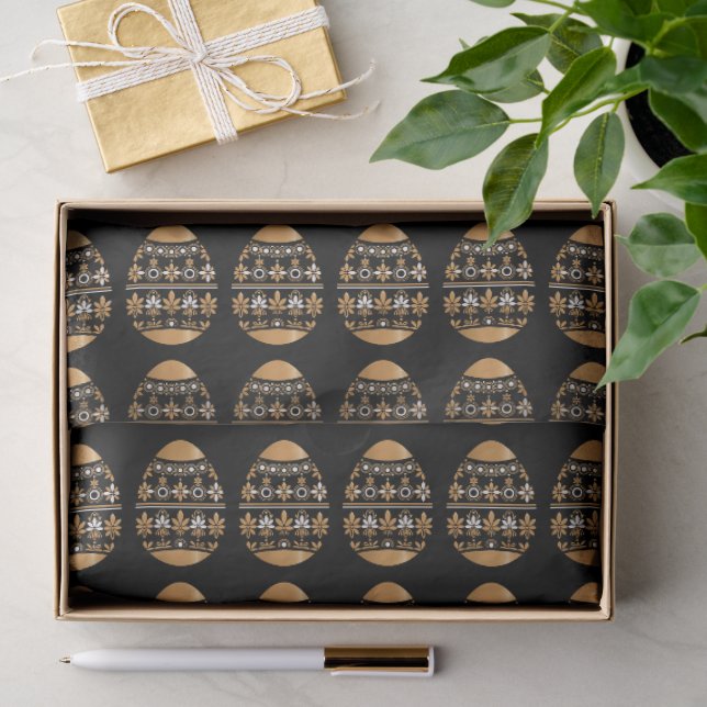 Papel De Seda Huevo de Pascua dorado (Regalo )