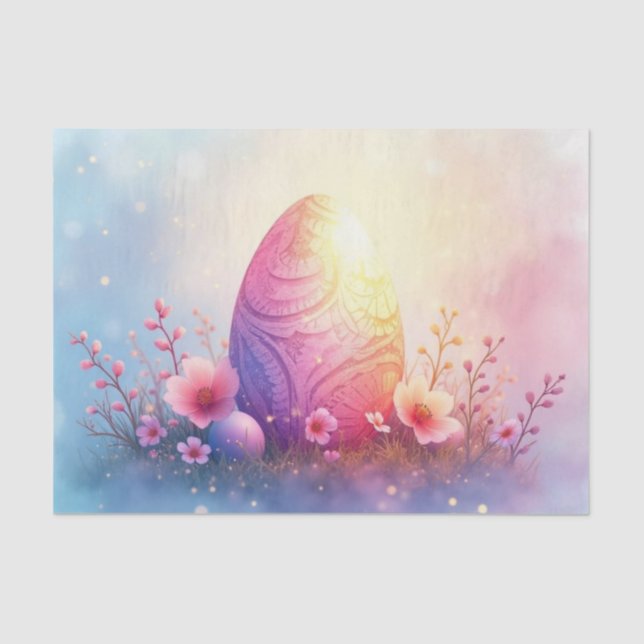 Papel De Seda Huevo de Pascua Grabado en relieve con estallido d (Anverso)