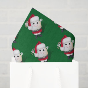 Papel De Seda Huevo Lindo Santa - Navidad Eggstraordinaria