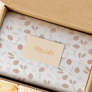 Papel De Seda Huevos de boho de Pascua con patrón de conejito fl