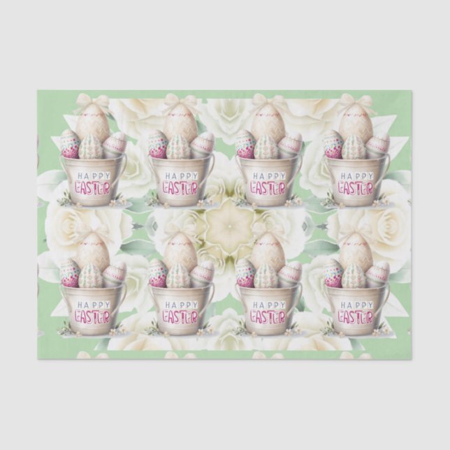 Papel De Seda Huevos de Pascua (Anverso)