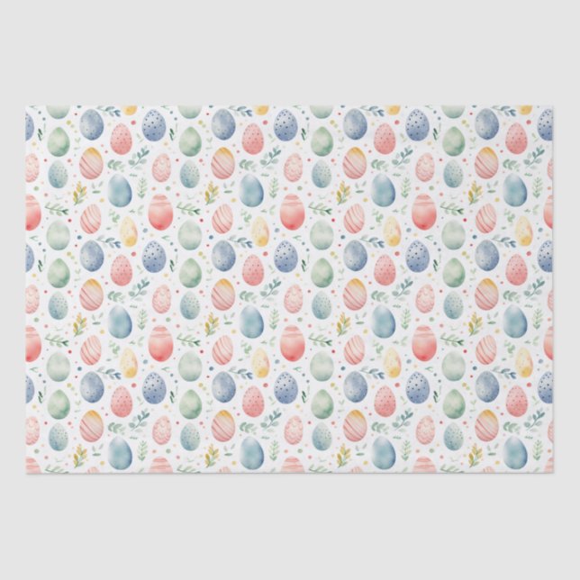 Papel De Seda Huevos de Pascua Pastel encantados (Anverso)