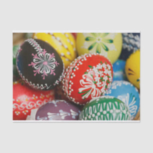 Papel De Seda Huevos de Pascua pintados a mano