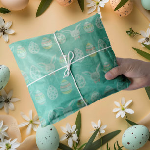 Papel De Seda Huevos de Pascua verdes