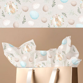 Papel De Seda Huevos de Pascua y modelo de conejo Beige