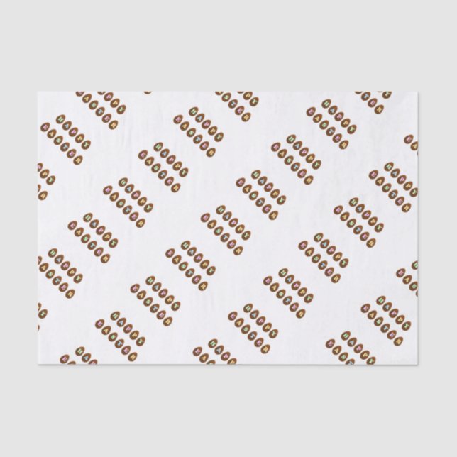 Papel De Seda Huevos felices de chocolate de Pascua (Anverso)