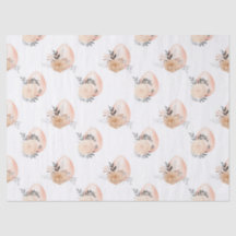 Huevos y flores de color blanco en la página