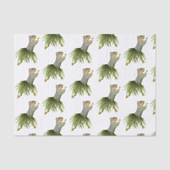 Papel De Seda Hula Squirrel Tissue Paper (Anverso)