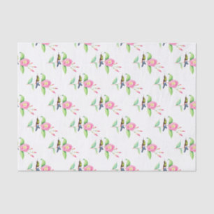 Papel De Seda Humingbird E Hybiscus