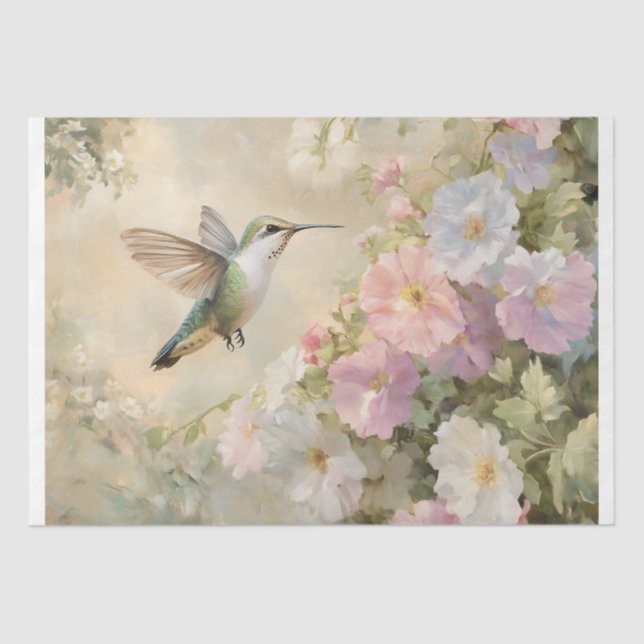 Papel De Seda Hummingbird Garden (Anverso)